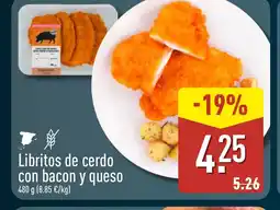 ALDI Libritos de cerdo con bacon y queso oferta