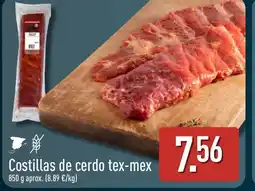 ALDI Costillas de cerdo tex-mex oferta