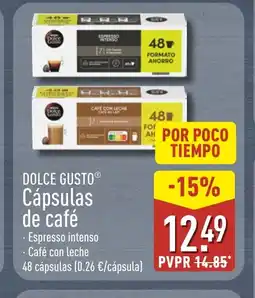 ALDI DOLCE GUSTO Cápsulas de café oferta