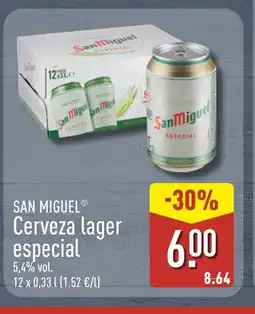 ALDI SAN MIGUEL Cerveza lager especial oferta