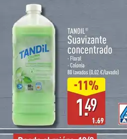 ALDI TANDIL Suavizante concentrado oferta