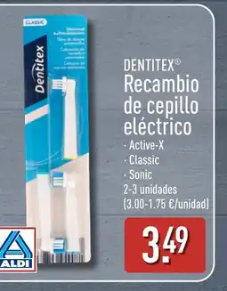 ALDI DENTITEX Recambio de cepillo eléctrico oferta