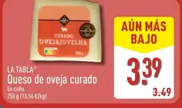 ALDI LA TABLA Queso de oveja curado oferta