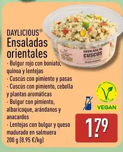 ALDI DAYLICIOUS Ensaladas orientales oferta