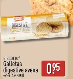 ALDI BISCOTTO Galletas digestive avena oferta