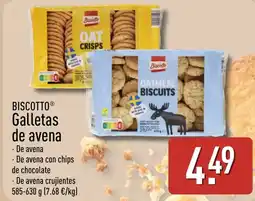 ALDI BISCOTTO Galletas de avena oferta