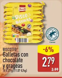 ALDI BISCOTTO Galletas con chocolate oferta