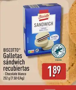 ALDI BISCOTTO Galletas sándwich recubiertas oferta
