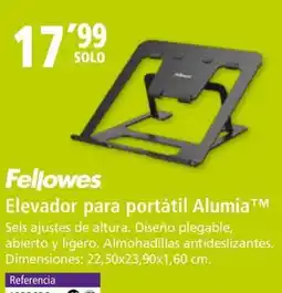 Folder Fellowes Elevador para portátil Alumia oferta
