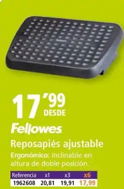 Folder Fellowes Reposapiés ajustable oferta