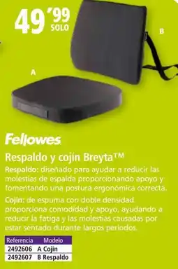 Folder Fellowes Respaldo y cojín Breyta oferta