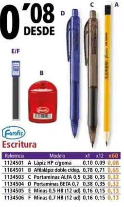 Folder FOROFIS Escritura oferta