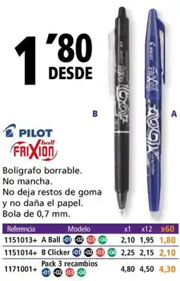 Folder PILOT Frixion oferta