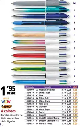 Folder BIC 4 colores oferta