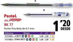 Folder PENTEL BK 77 Punta fina Bola de 0,7 mm oferta