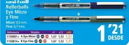 Folder UNI-BALL Rollerballs Eye Micro y Fine oferta