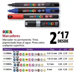 Folder POSCA Marcadores oferta