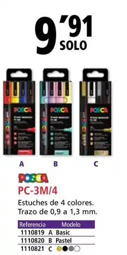 Folder POSCA PC-3M/4 oferta