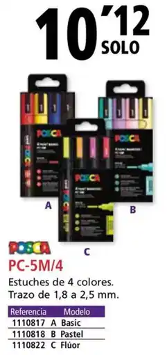 Folder POSCA PC-5M/4 oferta