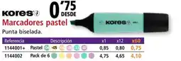 Folder KORES Marcadores pastel oferta