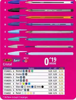 Folder BIC Cristal oferta