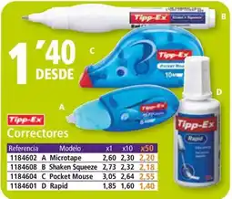 Folder TIPP-EX Correctores oferta