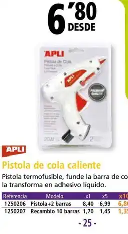 Folder APLI Pistola de cola caliente oferta