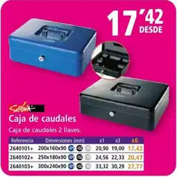 Folder Caja de caudales oferta