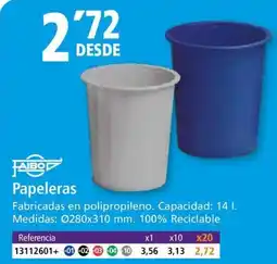 Folder FAIBO Papeleras oferta
