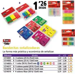 Folder Banderitas señalizadoras oferta