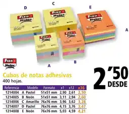 Folder Cubos de notas adhesivas oferta