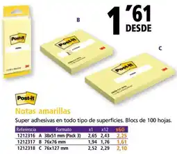 Folder Notas amarillas oferta