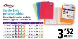 Folder PARDO Studio Style personalizables oferta