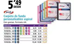 Folder Carpeta de funda personalizables espiral oferta
