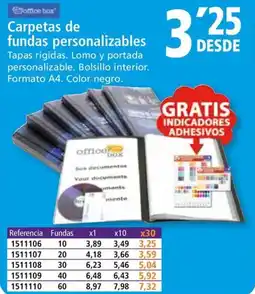 Folder Carpetas de fundas personalizables oferta
