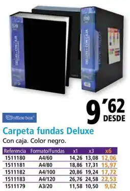 Folder Carpeta fundas Deluxe oferta