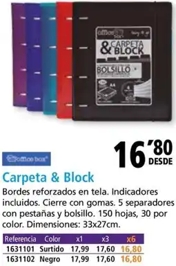 Folder Carpeta & Block oferta