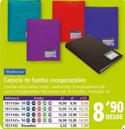 Folder Carpeta de fundas reorganizables oferta