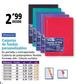 Folder Carpetas de fundas personalizables oferta