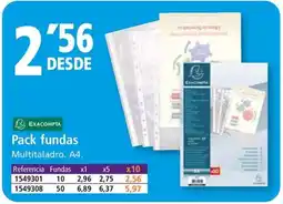 Folder EXACOMPTA Pack fundas oferta