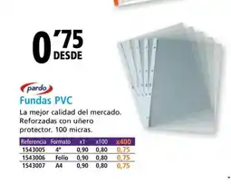 Folder PARDO Fundas PVC oferta