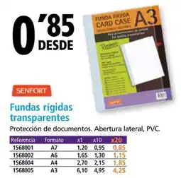 Folder SENFORT Fundas rígidas transparentes oferta