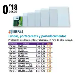 Folder IBERPLAS Fundas, portacarnets y portadocumentos oferta