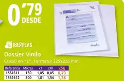 Folder IBERPLAS Dossier vinilo oferta