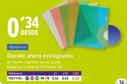 Folder Dossier uñero extragrueso oferta