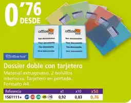 Folder Dossier doble con tarjetero oferta