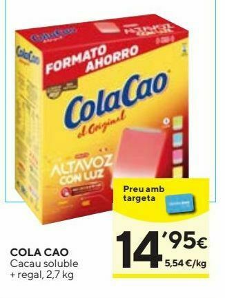 Cacao soluble cola cao