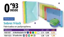 Folder Sobres V-lock oferta
