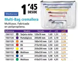 Folder Multi-Bag cremallera oferta