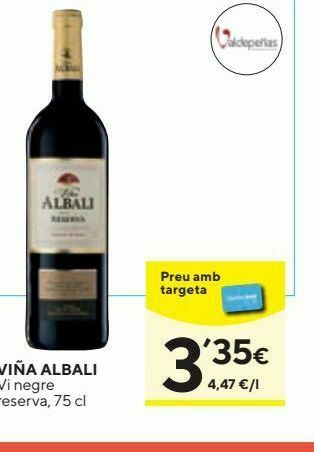 Caprabo Vino tinto viña albali oferta